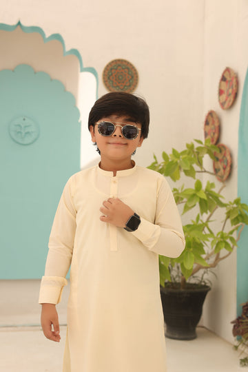 Yellow Kurta and Trouser Set For Boys